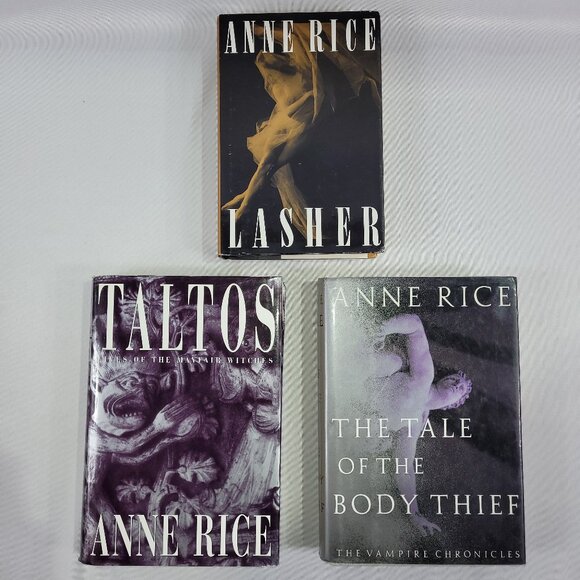 Anne Rice Vampire Chronicles Taltos Tales Body Thief Lasher 3 Hardcover Book Lot - Picture 2 of 9